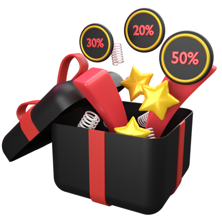 Black Friday Discount  3D Icon