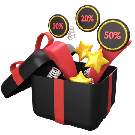 Black Friday Discount  3D Icon