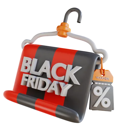 Black Friday Discount  3D Icon