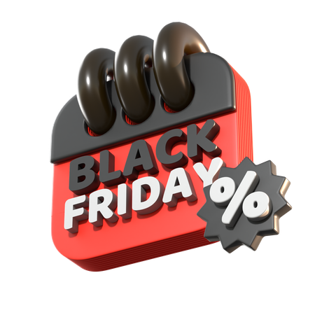 Black Friday Discount  3D Icon