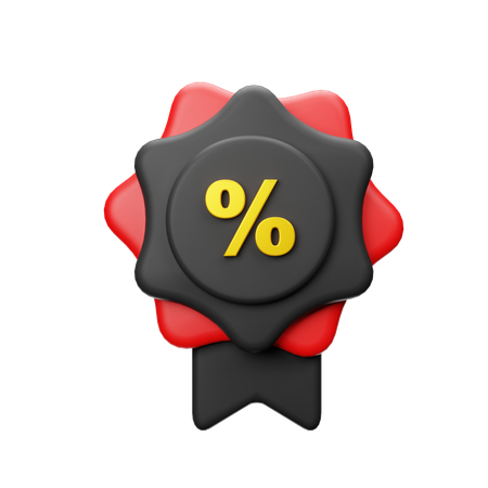 Black Friday Discount  3D Icon