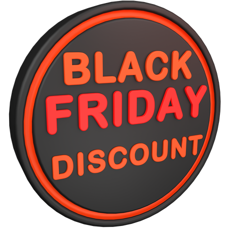 Black Friday Discount  3D Icon