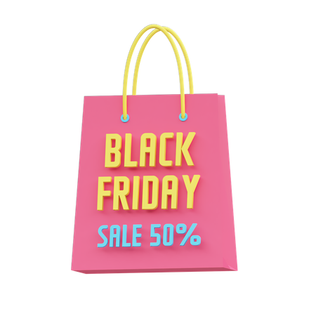 Black Friday Discount  3D Icon