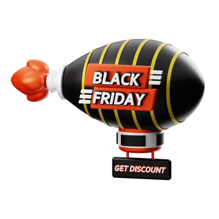 Black Friday Discount  3D Illustration