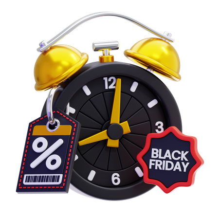 Black Friday Discount Deadline  3D Icon
