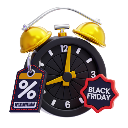 Black Friday Discount Deadline  3D Icon