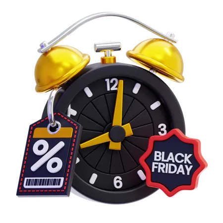 Black Friday Discount Deadline  3D Icon