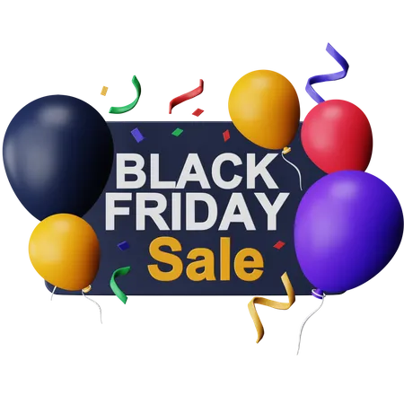Black Friday Discount Only Today 3D Icon