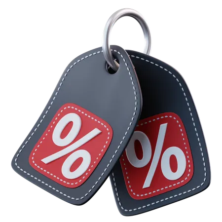 Black Friday Discount Tag  3D Icon