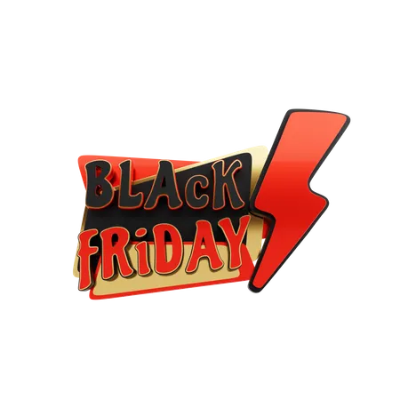 Black Friday Blitzverkauf  3D Icon