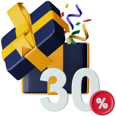 Black Friday Geschenkrabatt  3D Icon