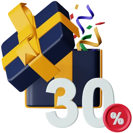 Black Friday Geschenkrabatt  3D Icon