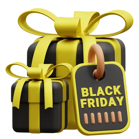 Black Friday Gift  3D Icon