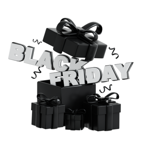 Black Friday Gift  3D Icon