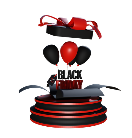 Black Friday Gift 3D Icon