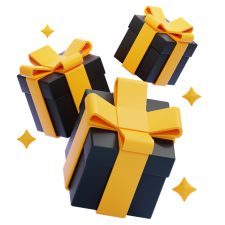 BLACK FRIDAY GIFT BOX  3D Icon