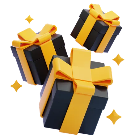 BLACK FRIDAY GIFT BOX  3D Icon