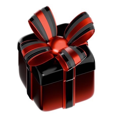 Black Friday Gift Box  3D Icon