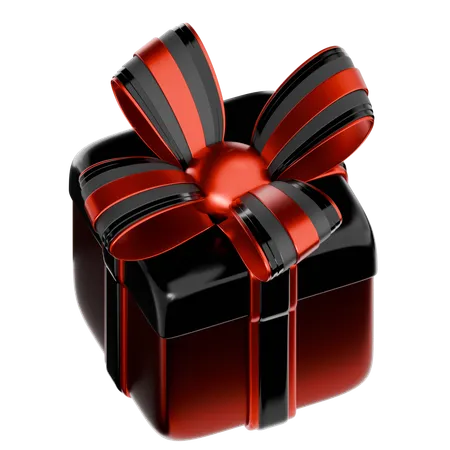 Black Friday Gift Box  3D Icon