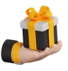 Hand Holding Gift Box