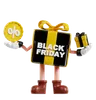 Black Friday Gift Character With Discount Badge