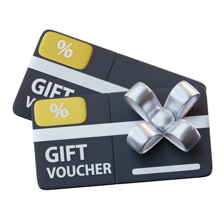 Black Friday Gift Voucher  3D Icon