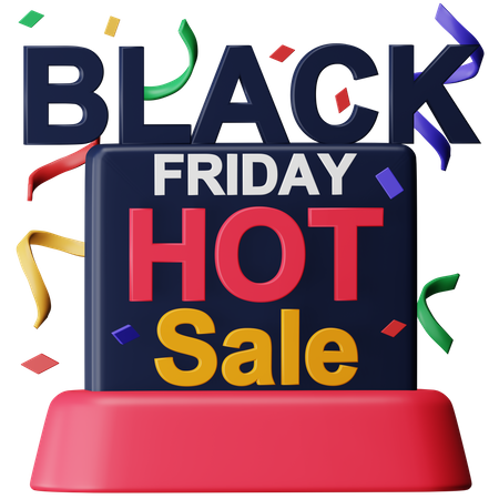 Großer Ausverkauf am Black Friday  3D Icon