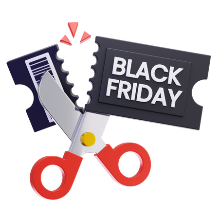 Black Friday Gutscheinrabatt  3D Icon