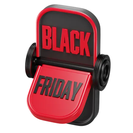 Black Friday Icon 3 D Illustration 3D Icon