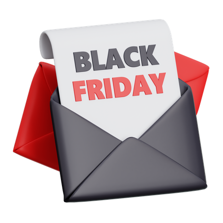 Black Friday Invitation  3D Icon