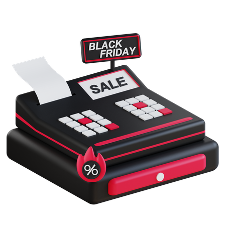 Black friday invoice discount  3D Icon