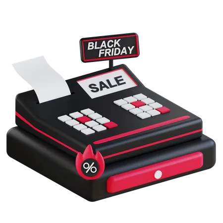 Black friday invoice discount  3D Icon