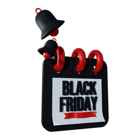 Black Friday Kalender  3D Icon