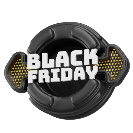 Black Friday Label  3D Icon