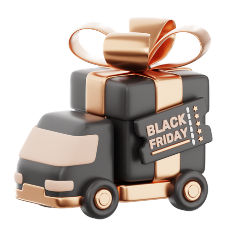 Lieferung am Black Friday  3D Icon