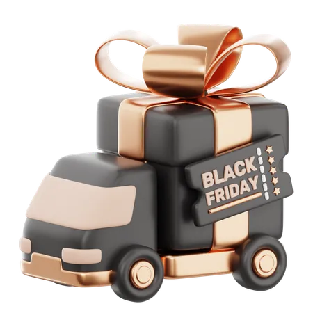 Lieferung am Black Friday  3D Icon