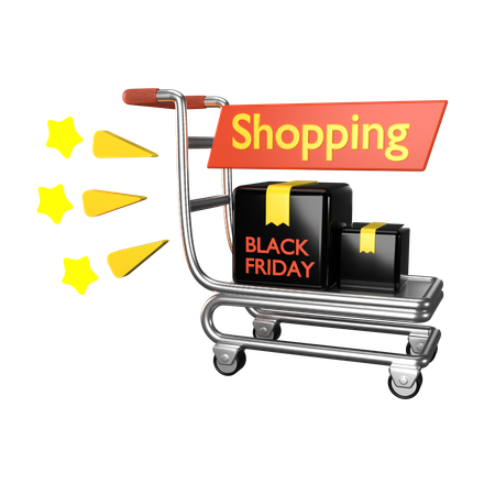 Lieferung am Black Friday  3D Icon