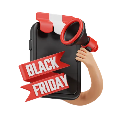 Black Friday Marketing  3D Icon