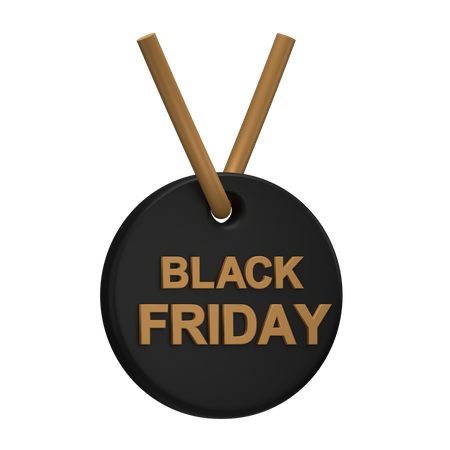 Black Friday-Medaille  3D Icon