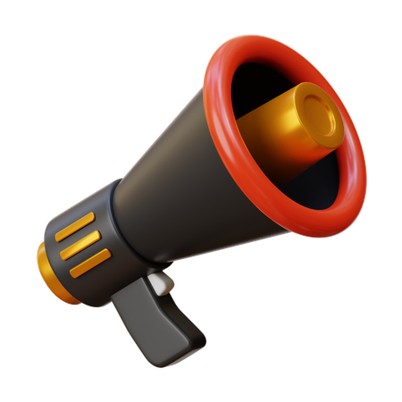Black Friday Megaphone  3D Icon