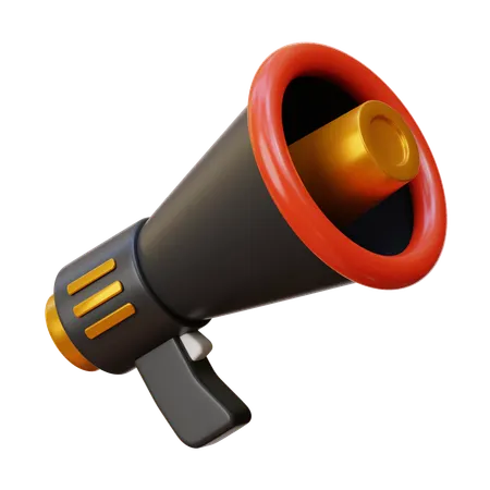 Black Friday Megaphone  3D Icon