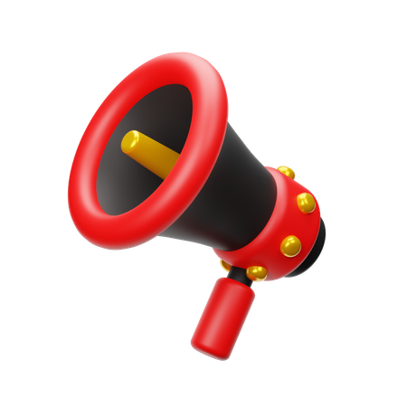 Black Friday Megaphone  3D Icon