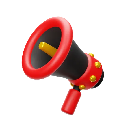 Black Friday Megaphone  3D Icon