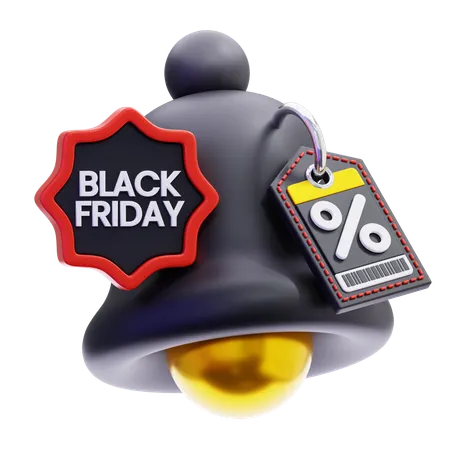 Black Friday Notification  3D Icon