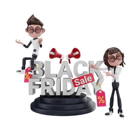 Black Friday Offer  3D Illustration