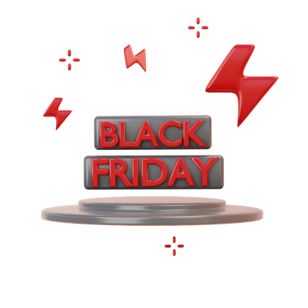 Black Friday Offer 3D Illustration