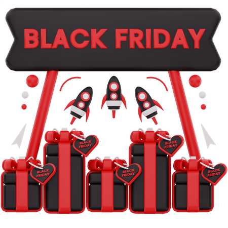 Black Friday Opening  3D Icon