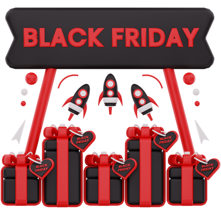 Black Friday Opening  3D Icon