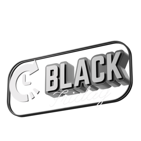 Black Friday pague depois  3D Icon