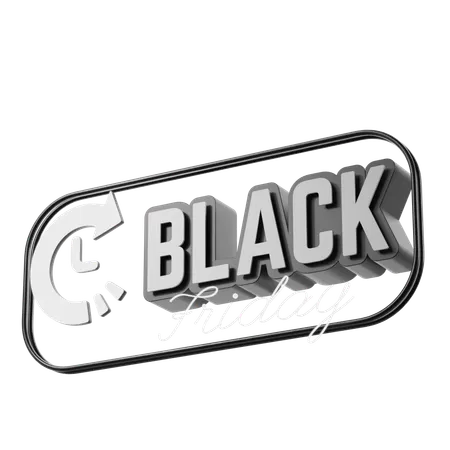 Black Friday Pay Later  3D Icon